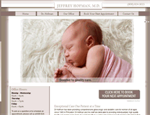 Tablet Screenshot of jeffreyhoffmanmd.com